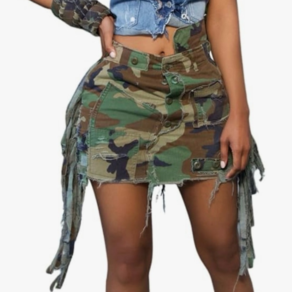 Camouflage Mini Skirt